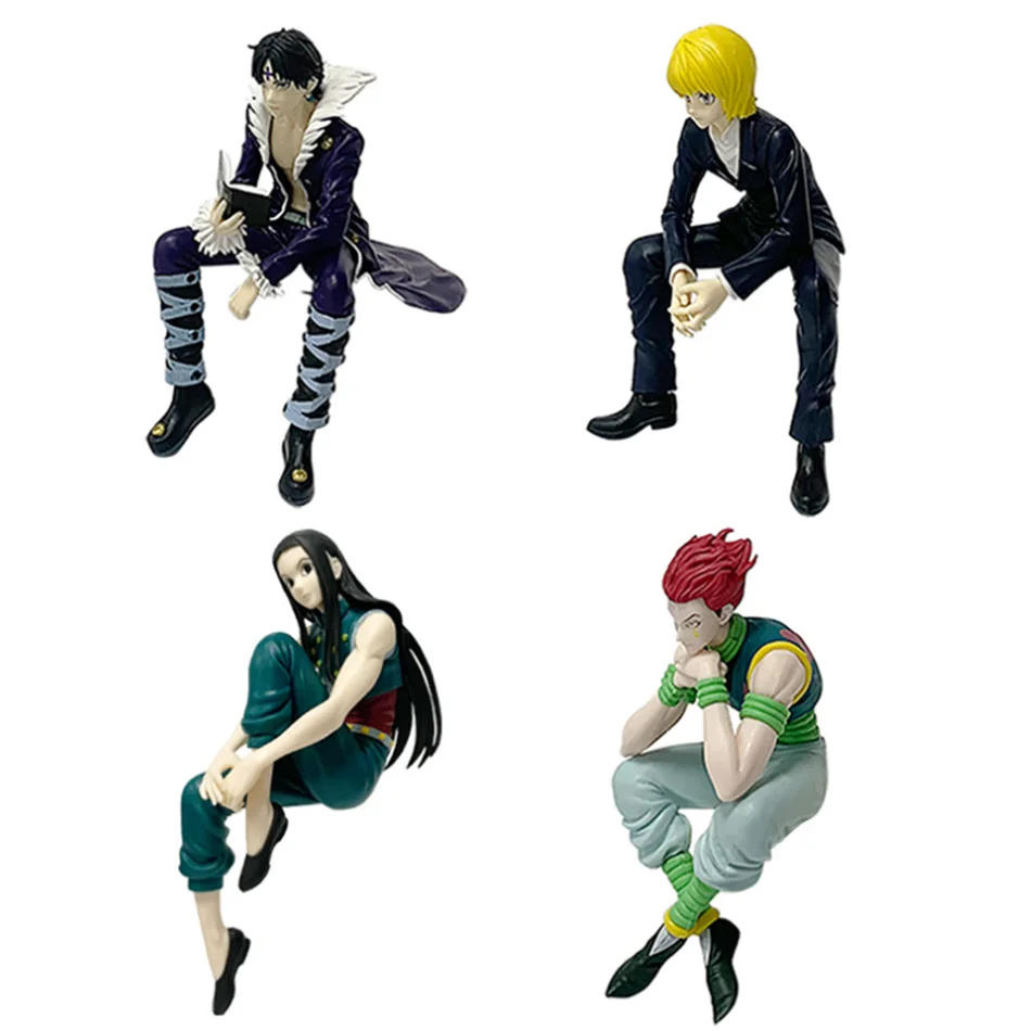 11.5-14 cm Hunter×Hunter Anime Figuur Kurapika Action Figure Chrollo Illumi Hisoka Beeldje Collectie Noodle Stopper Model Speelgoed