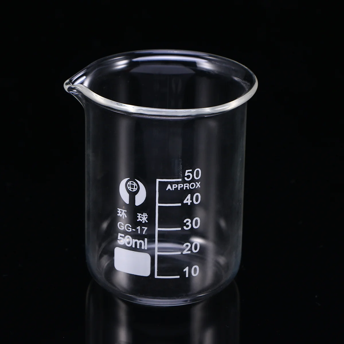 50ML Glass Beaker Premium Graduated Household Kitchen Measuring Cup Drink Water Beaker Chemistry Glassware