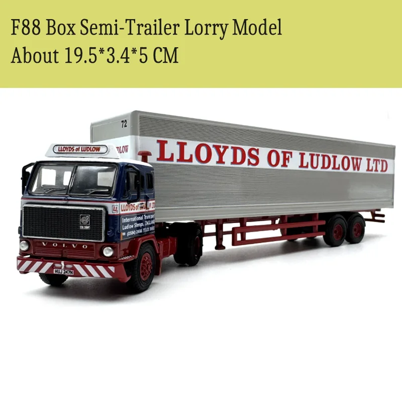 OXFORD 1/76 Scale F88/DAF 2800 Semi Trailer Truck Alloy Car Model Simulation Toy desktop Collection Gift Static Display