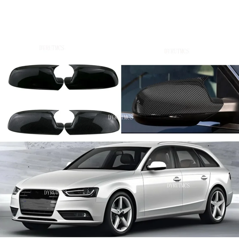 

Rearview Side Mirror Cover Wing Cap For Audi A3 8P A4 A5 B8.5 S5 RS3 RS4 RS5 Exterior Door Rear View Case Trim Carbon Fiber Look