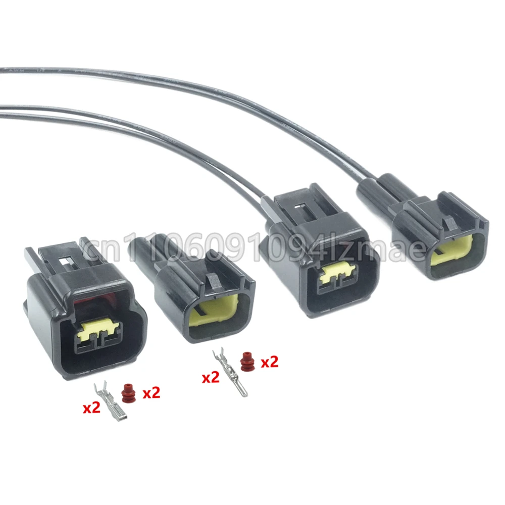 

2-контактный автомобильный водонепроницаемый разъем, жгут проводов катушки зажигания, вилка жгута проводов для Ford Focus Yamaha Mazda FW-C-2F-B FW-C-2M-B