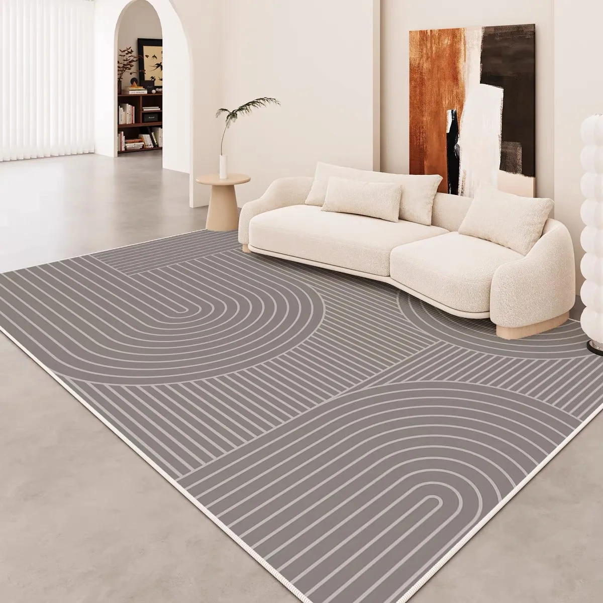 VIKAMA Simple Light Luxury Crystal Velvet Carpet Home Decorate  Living Room Mats Bedroom Rugs Balcony Entey Floor Door  Blanket view 6