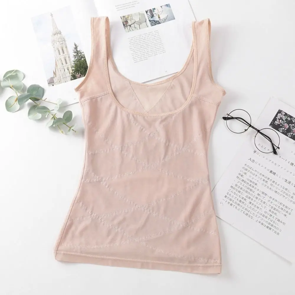 

Mesh Thin Slimming Bodysuit Shaper Abdomen Tummy Control Body Shaping Underwear Lingerie Undershirts Women's Corset Top Women