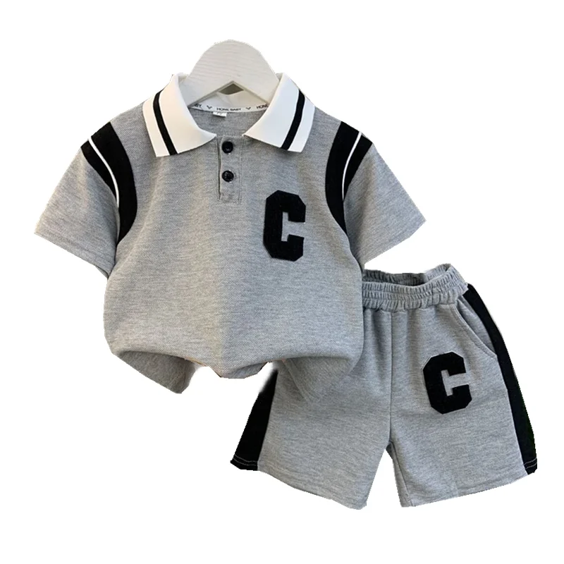 

New Summer Baby Girls Clothes Suit Children Boys Fashion T-Shirt Shorts 2Pcs/Sets Toddler Casual Sports Costume Kids Sportswear