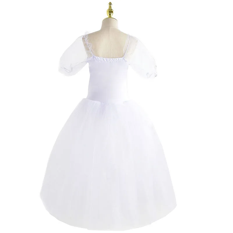 プロのロマンチックなバレエチュチュロングスカート、黒と赤のスペインスタイル、大人と子供のためのバレエパフォーマンスドレス