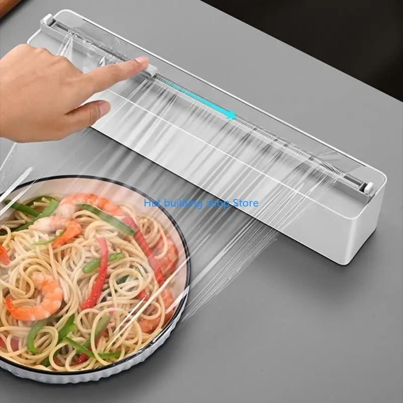 T21C Plastic Wrap Dispenser Multifunction Slitting Cutter Dispensers Accessory for Beginners Starter Cooking Baking Supplies