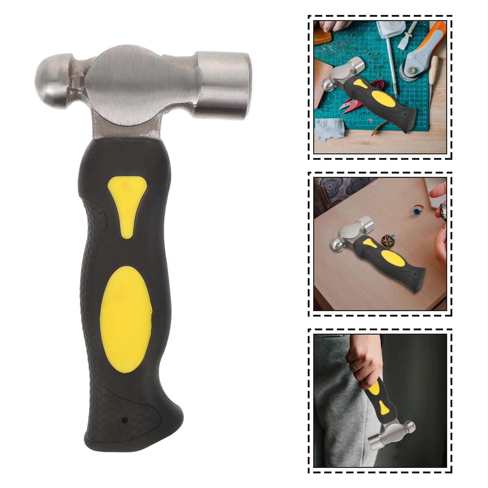 

Ergonomic Jewelry Stamping Portable Mini Hard Mallet For Jewelry Making Tools Accessories Lightweight Steel Forged Hammer