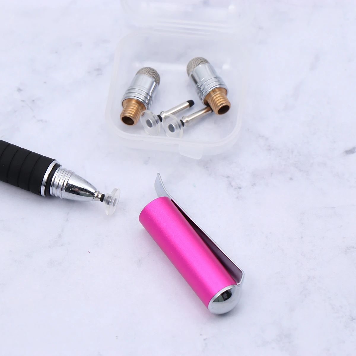 

Stylus Pen Capacitor Set Writing Tool Disc Pens for Touch Screens Pink Phone Capacitive
