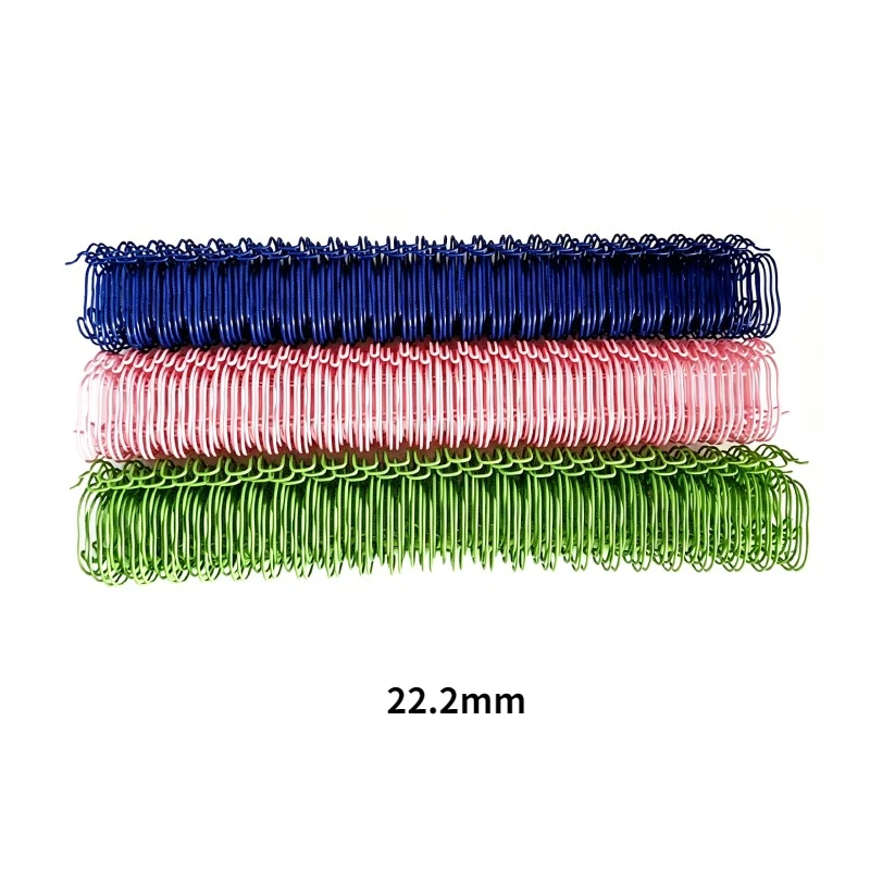 22.2mm 50pcs Notebook Spring Book Ring YO Double Coil Wire O Binding A4 Binders Double Wire Binding Metal Calendar Binding Coil