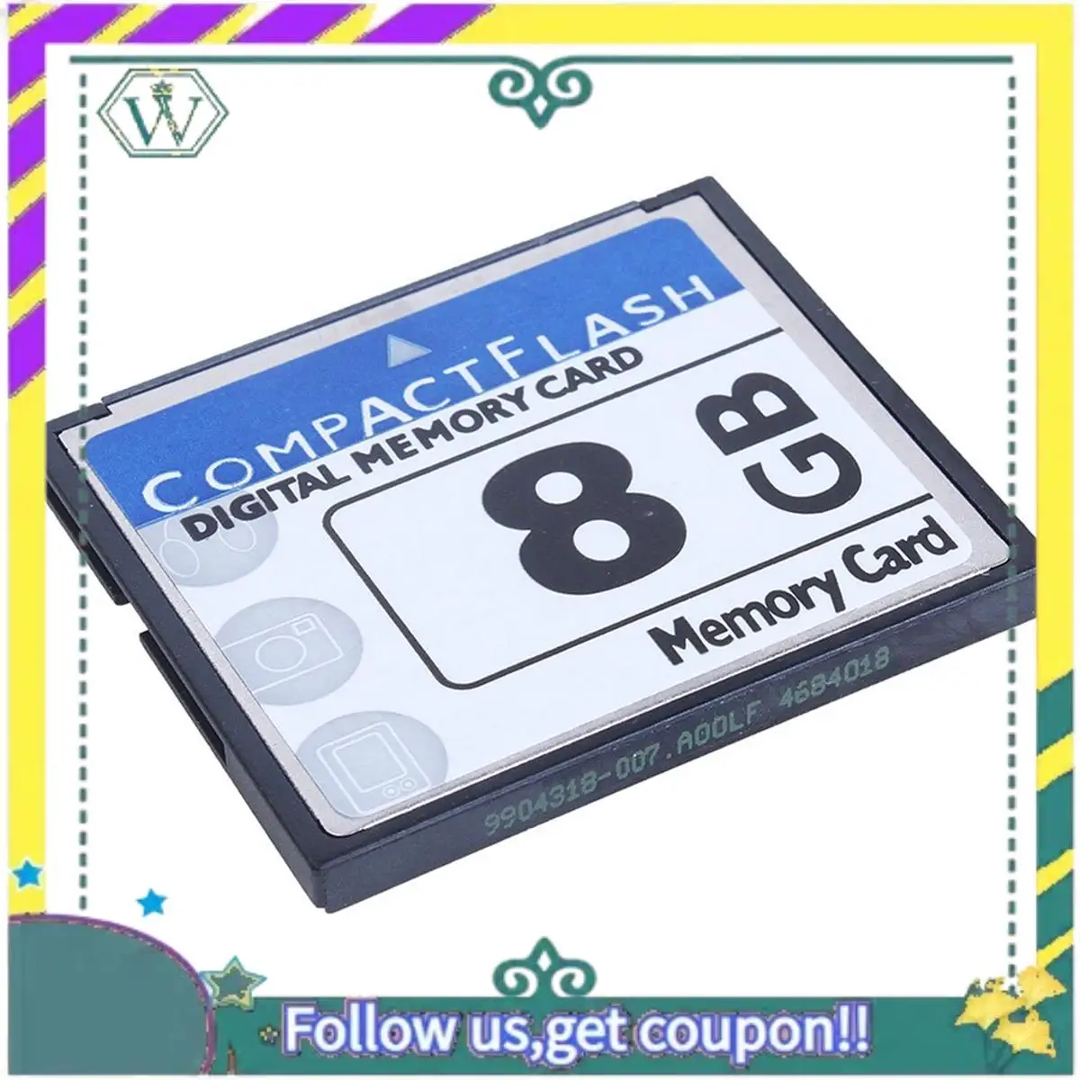 A28Q-6X Professional 8GB Compact Flash Memory Card(White&Blue)