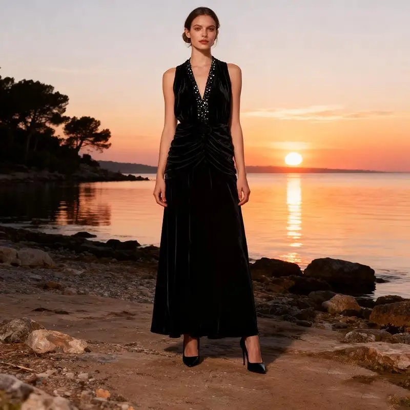 

Sexy Bal Waist-Cinched Svel Women's Dr High Waist A-Line Skirt Tee-acetate Fiber Ciwalk Autumn New Arrival