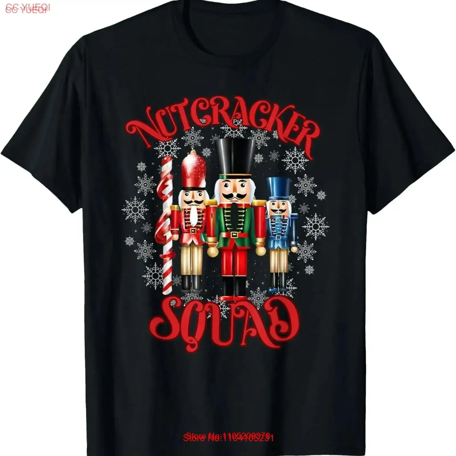 

Nutcracker Squad Holiday Christmas Xmas Pajama T Shirt vintage Washed Top For Everyday Wear Slightly graphic streetwear homme