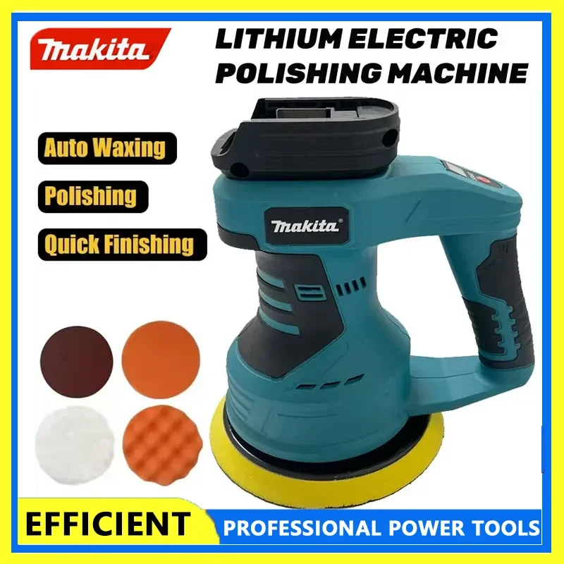 

Makita 8 Gears Cordless Polisher Rechargeable Car Buffer Polisher Machine Electric Rotary Tool For 18V Battery