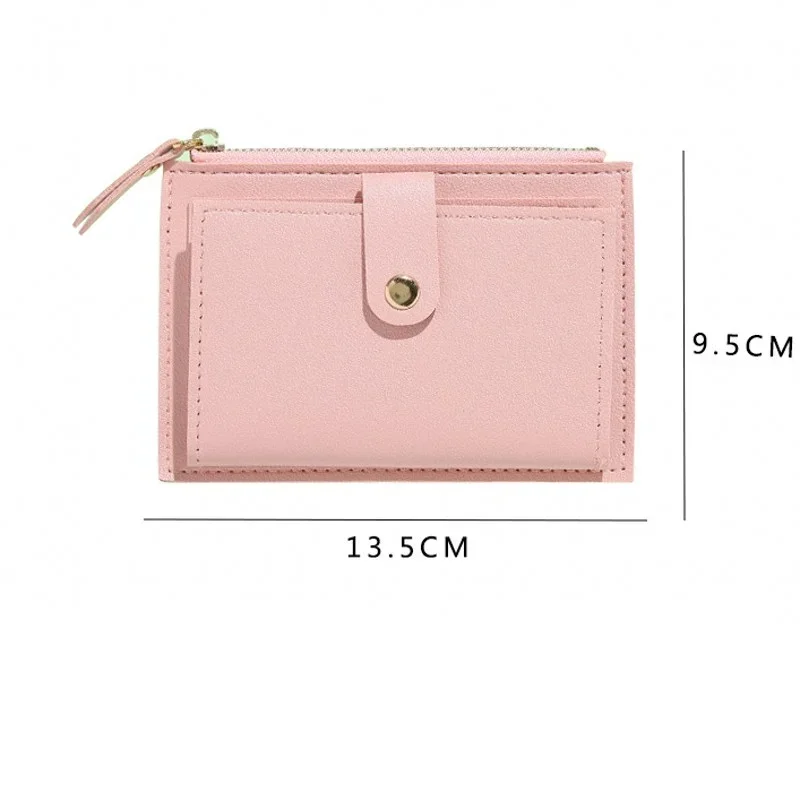 Short women's small wallet Driver's license wallet Korean coin purse women's mini button bag