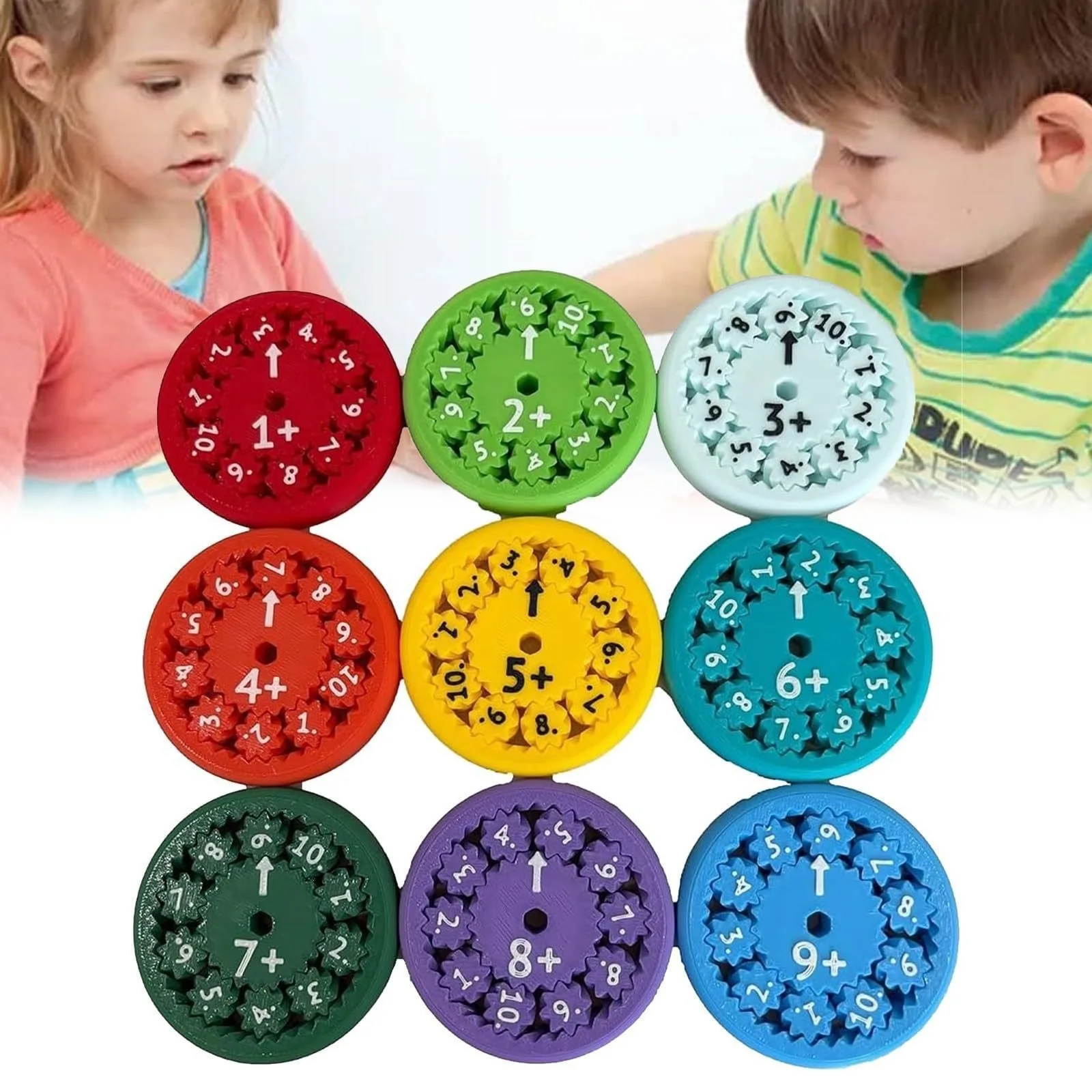 Math Fact Fidgets Spinners Toy Educational Spinner Toy For Learning Arithmetic Multiplication Division Addition Subtraction