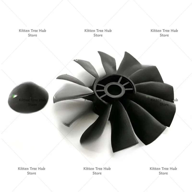 70mm 12 Blades Ducted Fan EDF Unit with 4S 3400KV Brushless Motor for RC Airplane