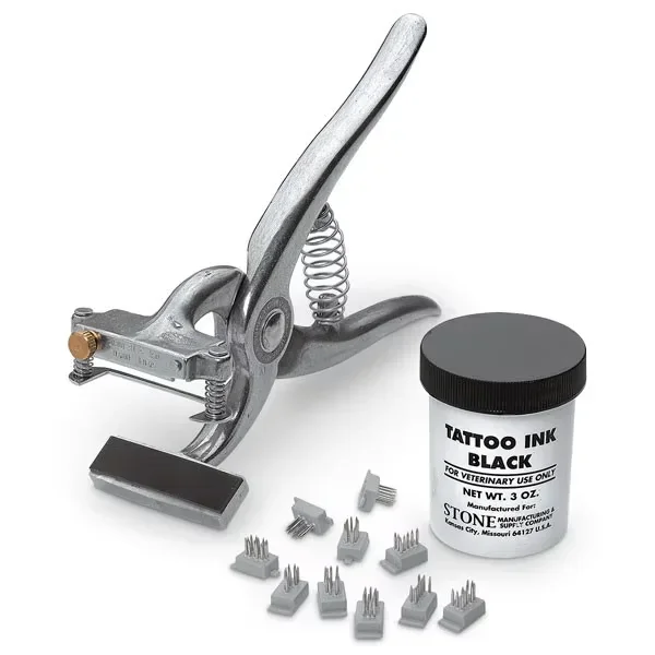 High quality High Quality Customized Size and Color Veterinary Insemination Instrument Hot Selling Animal Tattoo Pliers with Pri