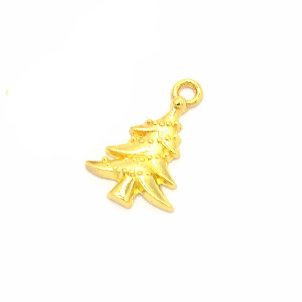 

100Pcs Alloy Christmas Tree Pendants Vintage Charms for Jewelry Making Necklace Bracelet DIY Christmas Pendant Gift Ornaments