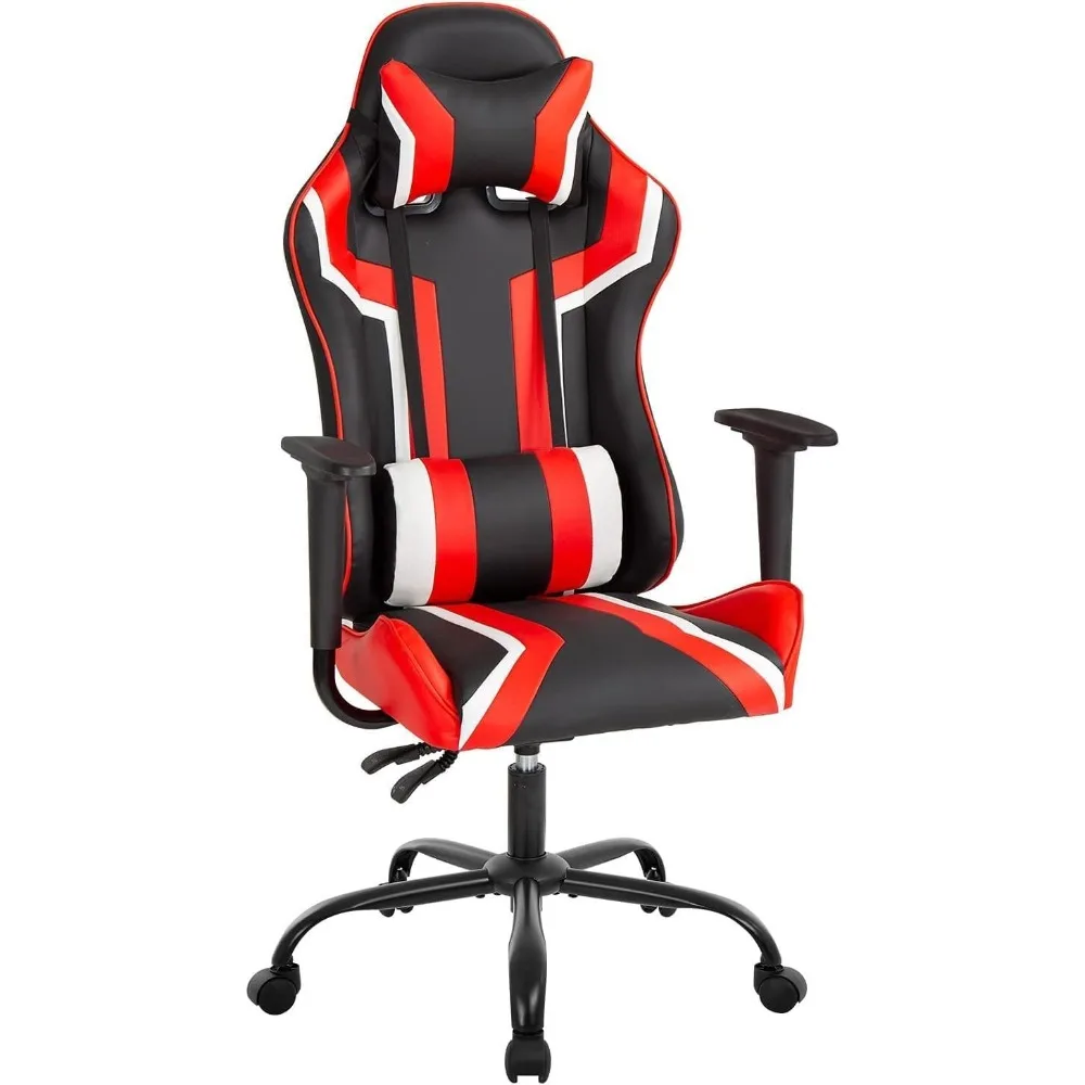 

Gaming Chairs Computer Chair Ergonomic Gaming Chair with Lumber Support Leather