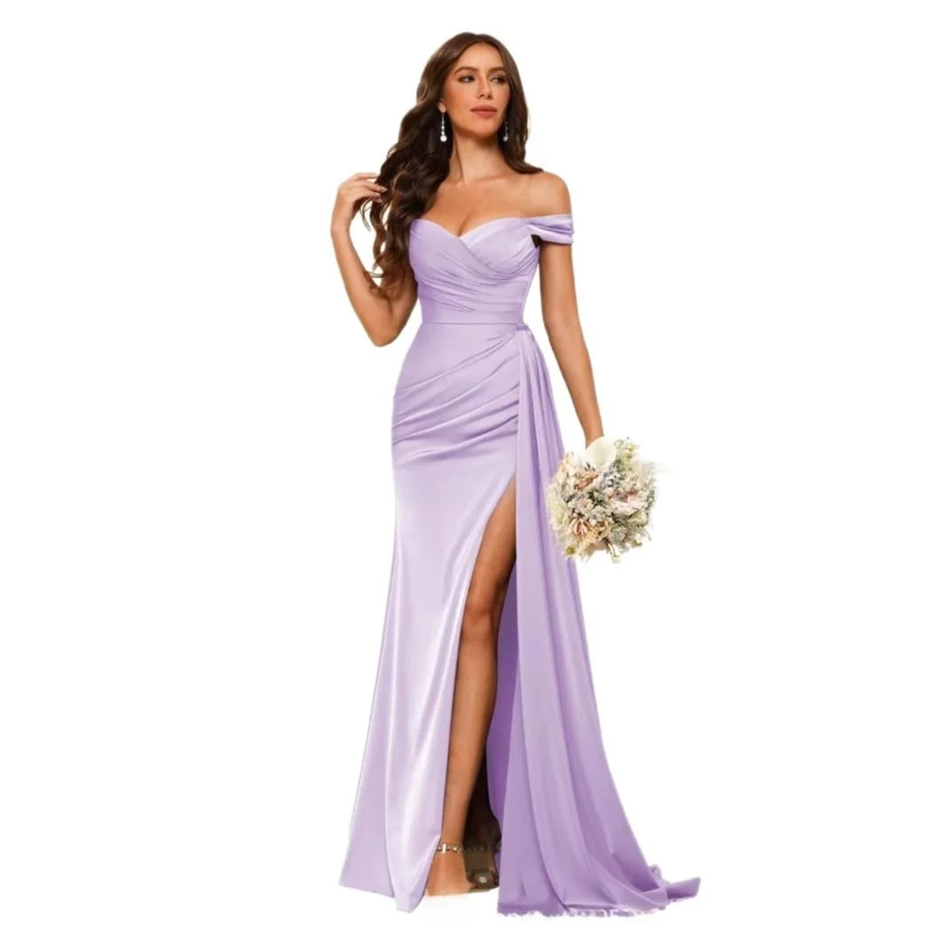 مثير ثوب مسائي طويل واحد الكتف عالية الشق الدكتور المرأة الدكتور ميدي تنورة Svel Vestibule الاسمية الدكتور الزفاف الدكتور