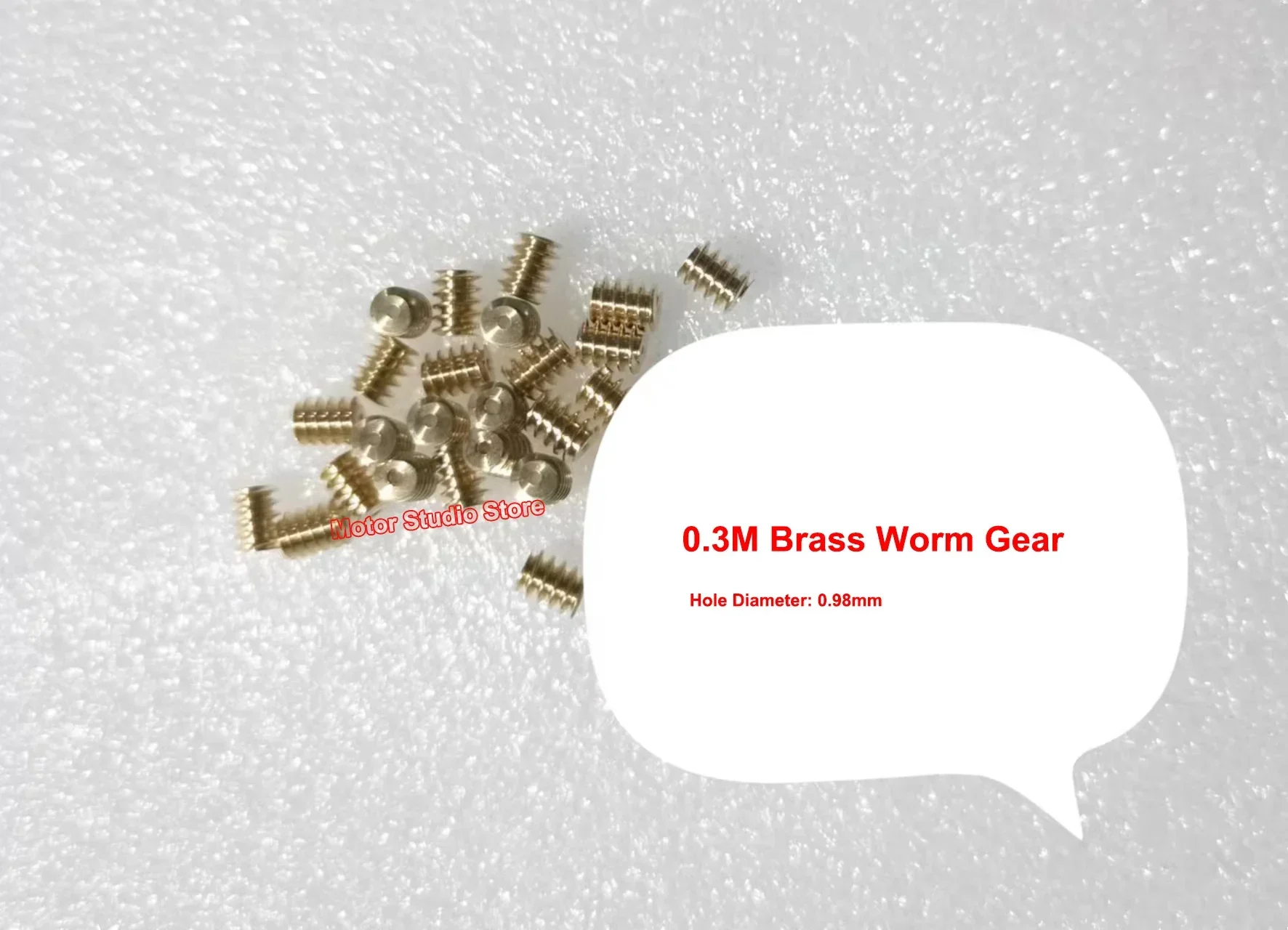 1PC Metal Brass Worm Gear 0.3 Modulus 14T Copper Gear Transimission Gear for 1mm 1.5mm Motor Shaft Axis Hole