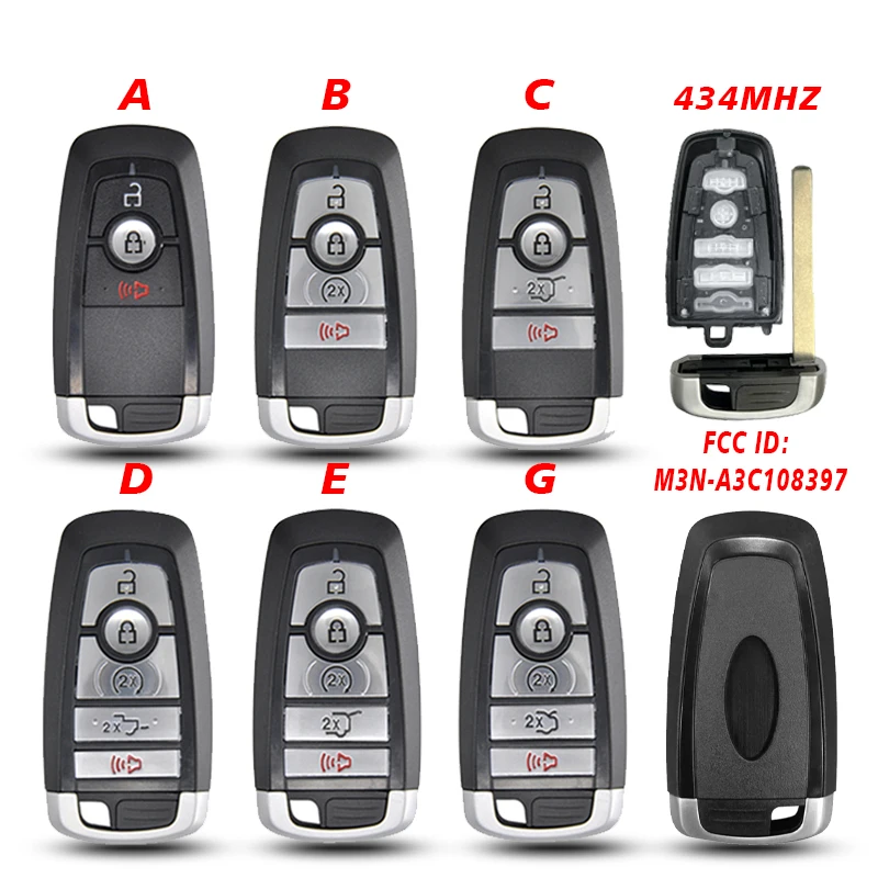 

P/N : PL1T-15K601-GA 434MHZ M3N-A3C108397 Remote For Ford Expedition Next Gen Everest Raptor MK5 Taurus Mustang 2023 2024