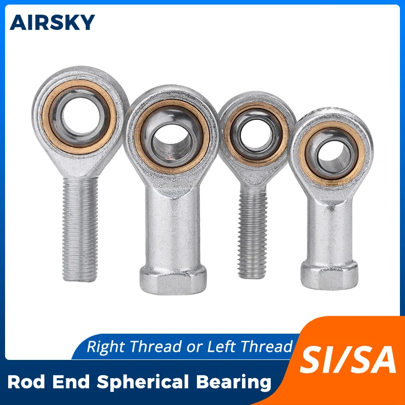 Rod End Spherical Bearings 5mm6mm8mm10mm12mm16mm Male Female SA SI T/K POSA8 PHSA8 Ball Joint Metric Threaded Rod End Bearing