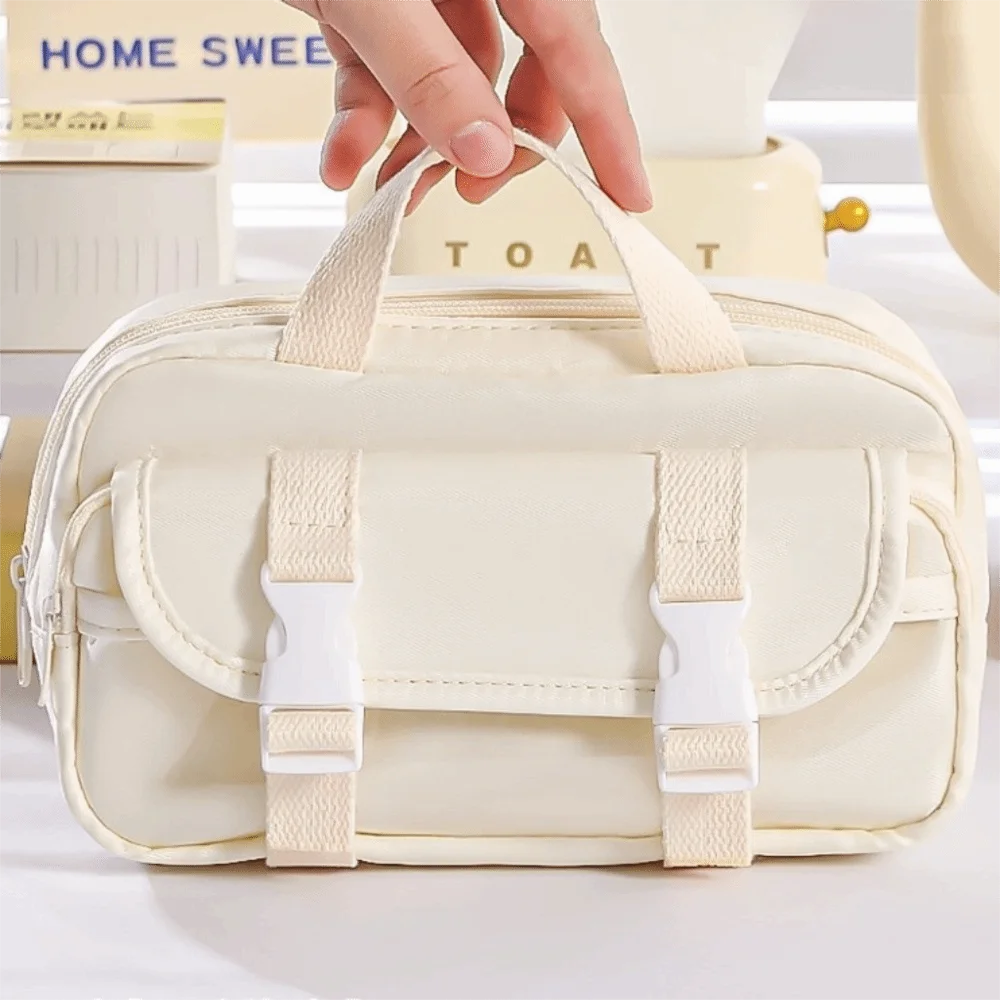 

Японский чехол для ручки большой емкости, магнитный держатель для телефона, сумка в форме тоста, настольный органайзер на молнии, органайзер для канцелярских принадлежностей, коробка в подарок