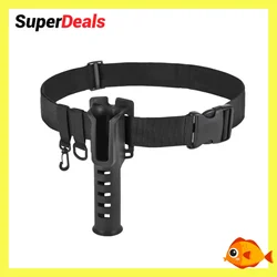 Portable Fishing Gear Rod Holder With adjustable waist belt Fishing Rod Holder Insertion Device Fishing Accessories Tools
