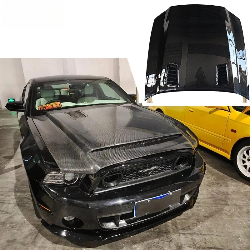 

Mustang High Quality Carbon Fiber Engine Hood Engine Bonnet For Mustang 2013