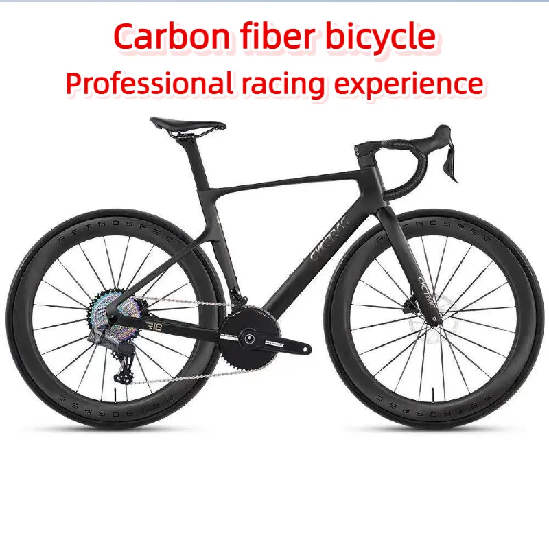 

Carbon fiber frame road bike bicycle solid color new racing fitness cycling men's and women's daily use, disc brake