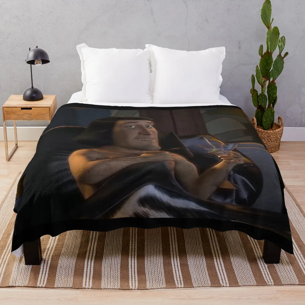 

naughty farquaad Throw Blanket