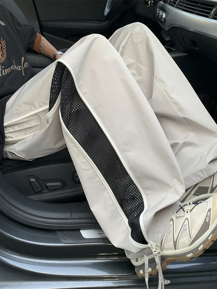 

Qui Dry Ice Silk мужские летние тонкие прямые повседневные брюки свободного покроя рабочая одежда брюки удобные дышащие спортивные штаны