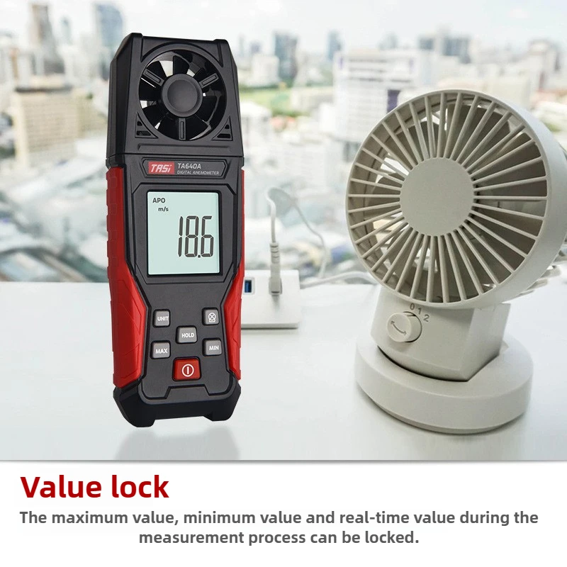 TA640A เครื่องวัดความเร็วลมแบบมือถือ เครื่องวัดความเร็วลมแบบดิจิตอล เครื่องวัดความเร็วลมแบบพกพาความแม่นยำสูง เครื่องมือวัดระดับมืออาชีพ