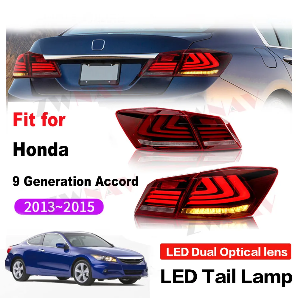 

For Honda Accord 9 2013 2014 2015 LED Tail Light LED Rear Front Lamp High Quality Retrofit Assemby Night Light Accessory