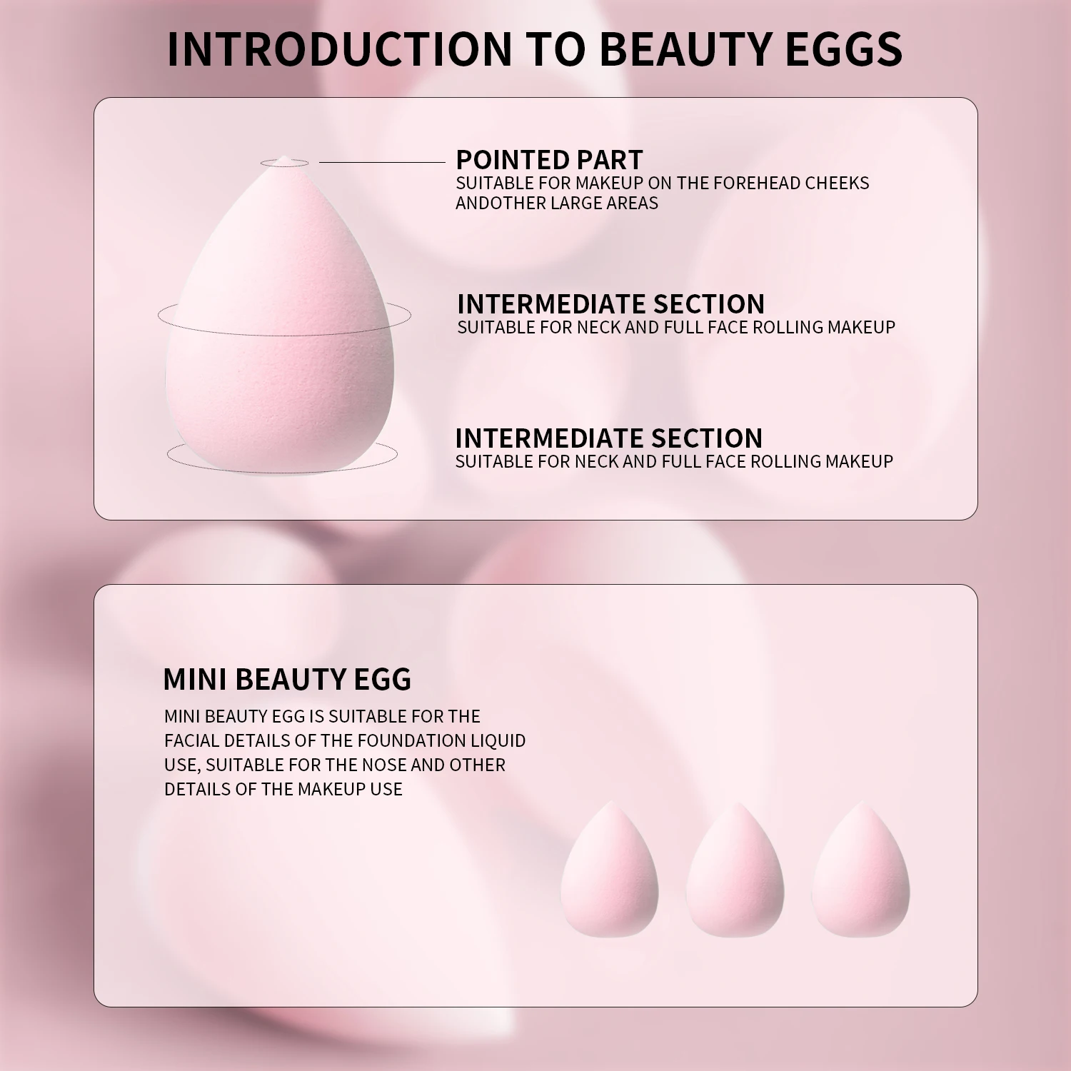 12 PCS Makeup Sponge Egg Beauty Egg Soft Makeup Powder Puff Foundation Sponge Powder Puff Women Makeup Accessories Beauty Tools