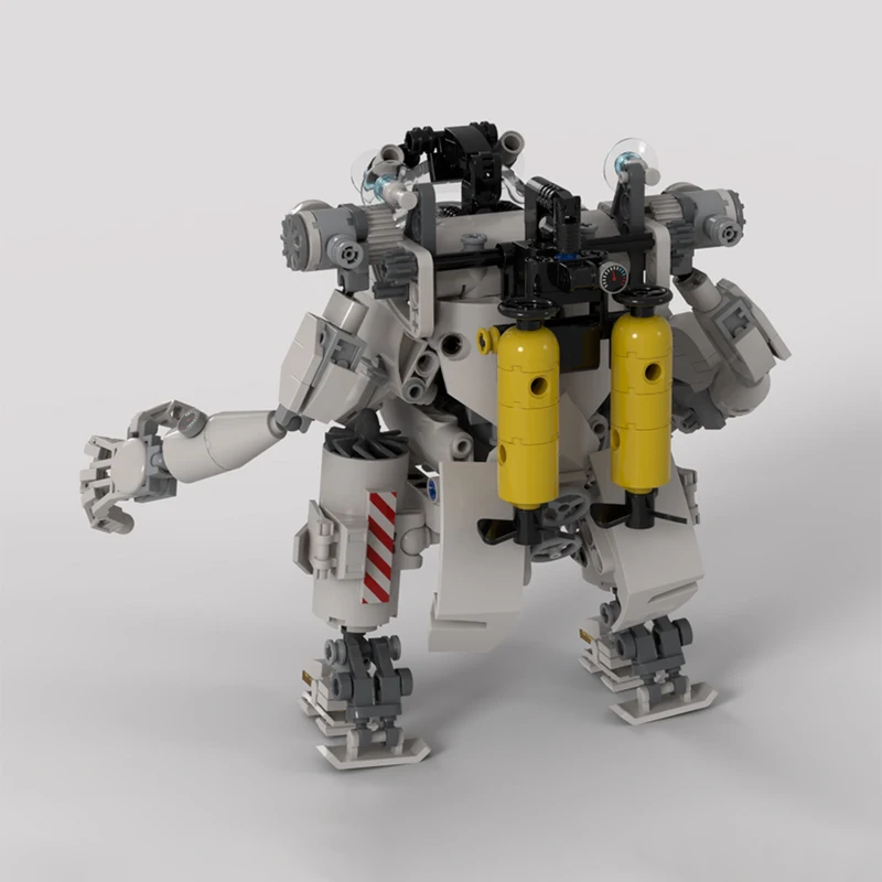 544 Uds. Venta caliente MOC ciencia ficción gris espacio Robot modelo bloques de construcción modulares niños montaje juguetes de exhibición Festival regalo sorpresa