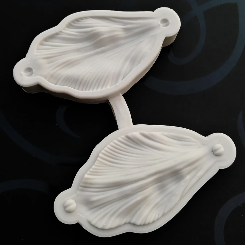 Large Hibiscus Flower Veiners Silicone Mold DIY Fondant Sugar Art Clay Cold porcelain Wax Flowers Mould Gumpaste Cutters CS396