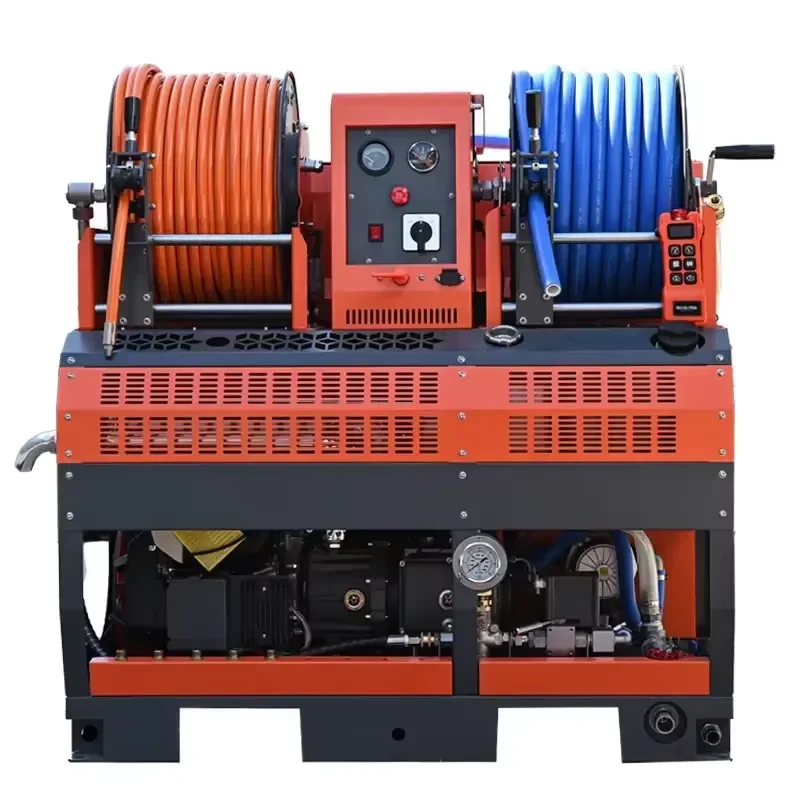 High Pressure Cleaning Machine 4150psi 30lpm Sewage Pipe Cleaning Water Jet Cleaning Machine for Plumber Unblocks Blocked