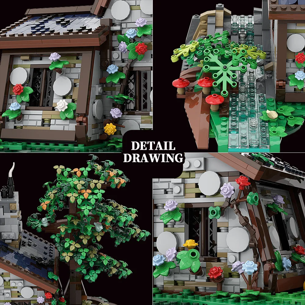 MOC Halloween-Hexenhaus-Bauste – Home Decor Medieval Bewertung und Preis