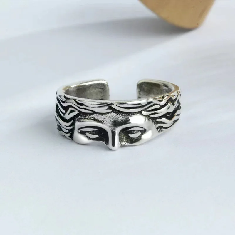 European and American popular Venus half face ring for both men and women, cool and fashionable style, adjustable opening, creat