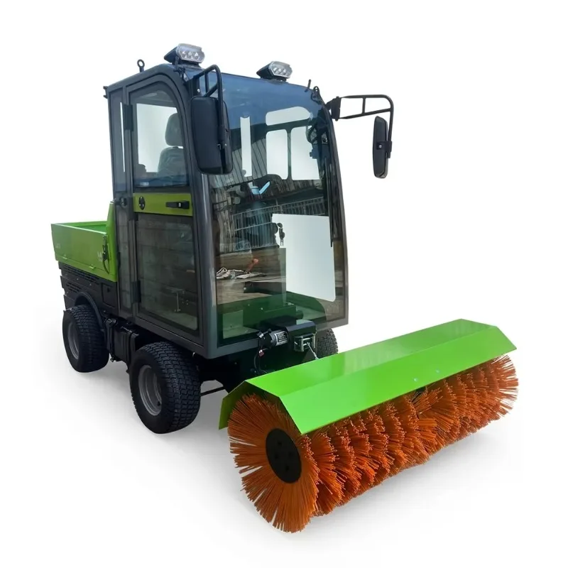 Heavy Duty 4 Wheel Drive Snow Sweeper Snow Blower Vehicle Industri