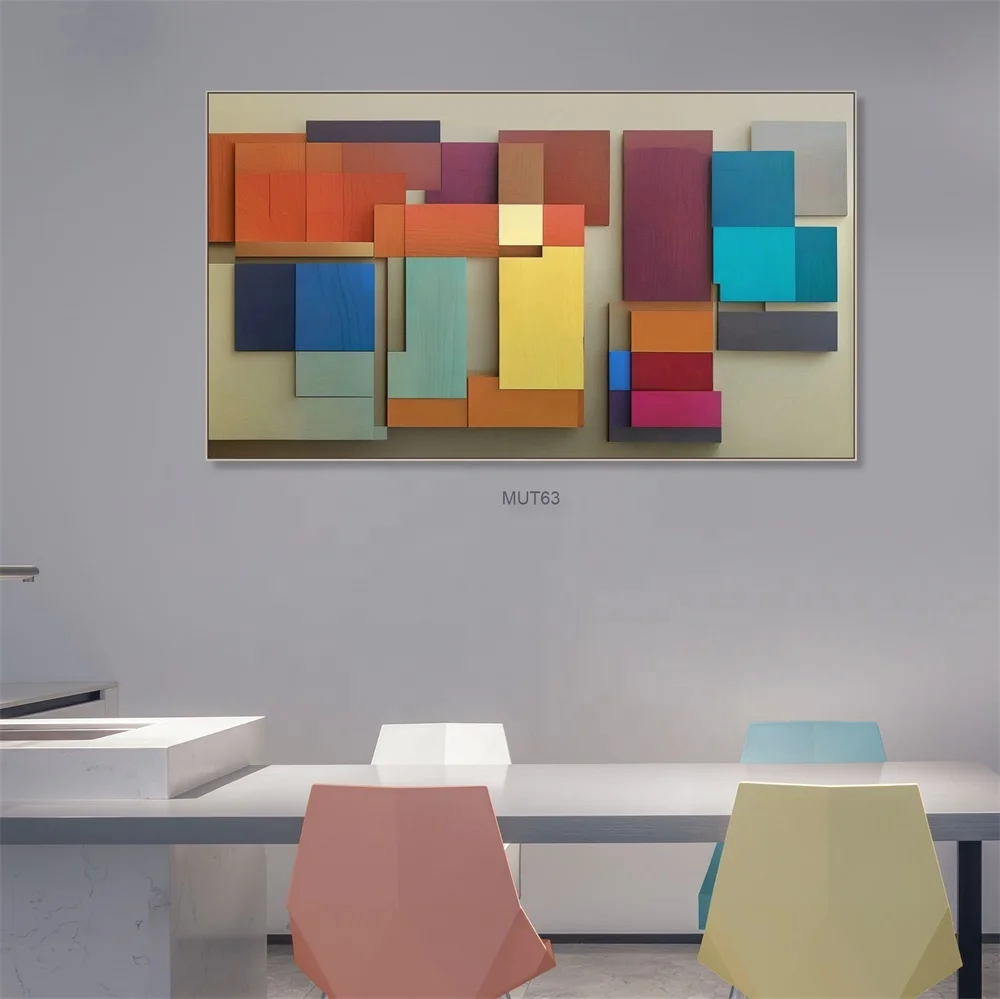 Relief Abstract 3D Painting On Canvas Modern Oil Painting Hand Painted Large Wall Art For Home Decor