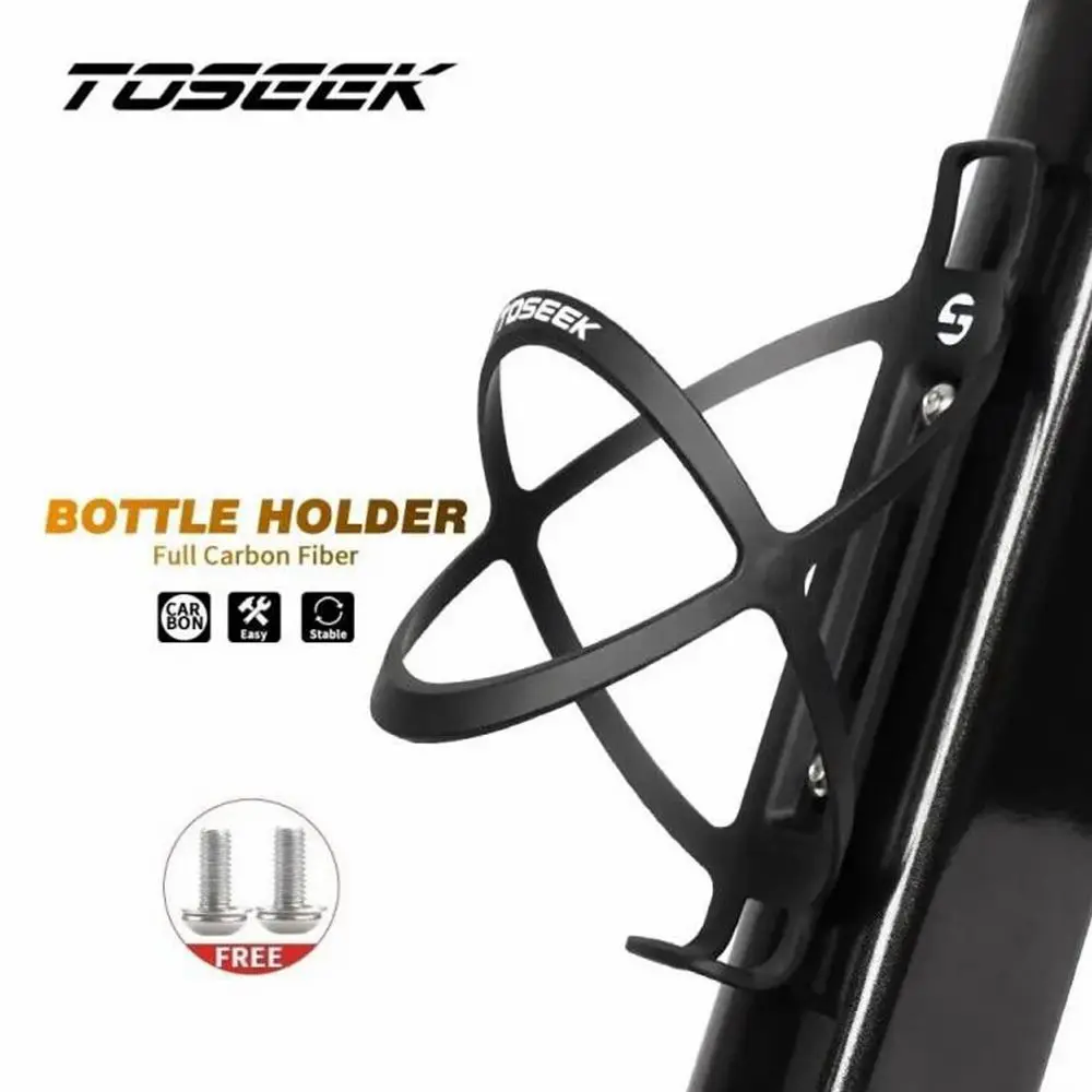 

TOSEEK Bike Water Bottle Holder Cages Cycling MTB Mountain Road Bicycle Parts Ultralight 18g - 2Pcs