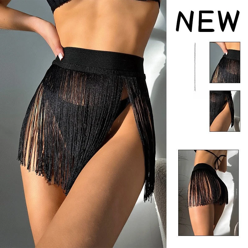 

Новый стиль, европейская и американская сексуальная мини-юбка с бахромой, чехол для бикини для пляжного отдыха - комплект плавок для плавания и плавания