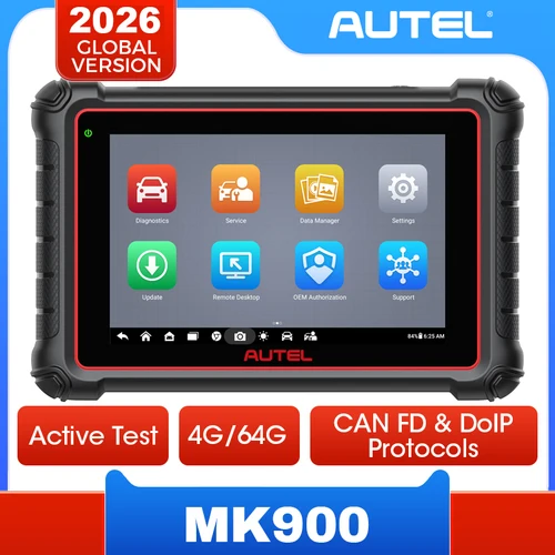 Autel MaxiCOM MK900 OBDII escáner herramienta de escaneo de diagnóstico de todos los sistemas prueba activa DoIP CAN FD FCA Autoauth SGW actualización de MK808BT PRO