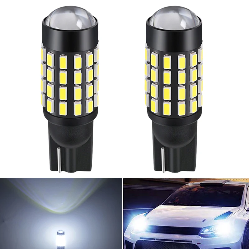 

2Pcs High Power T10 194 168 W5W 12V 24V LED Canbus Extreme Bright 54 SMD 3014 Chip Bulbs Car Parking Backup Reverse Wide Lights