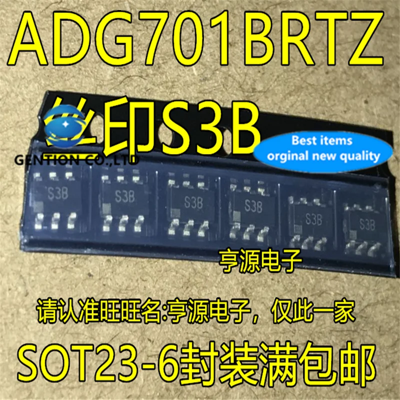 5Pcs ADG701 ADG701BRTZ Silkscreen S3B  SOT23-6 Analog switch multiplexer in stock  100% new and original