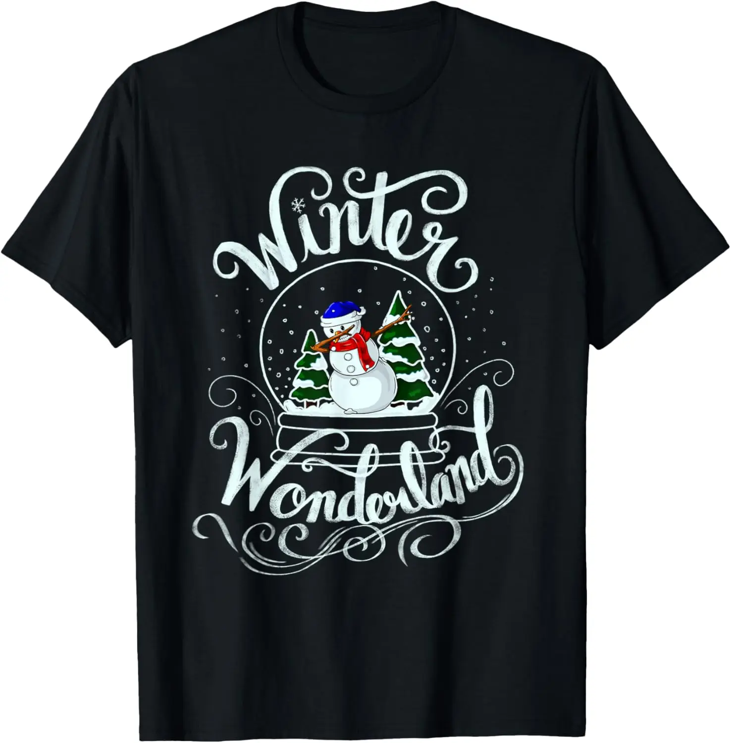 

Футболка Winter Wonderland Snow Glob Xmas Dabbing Snowman Snowball