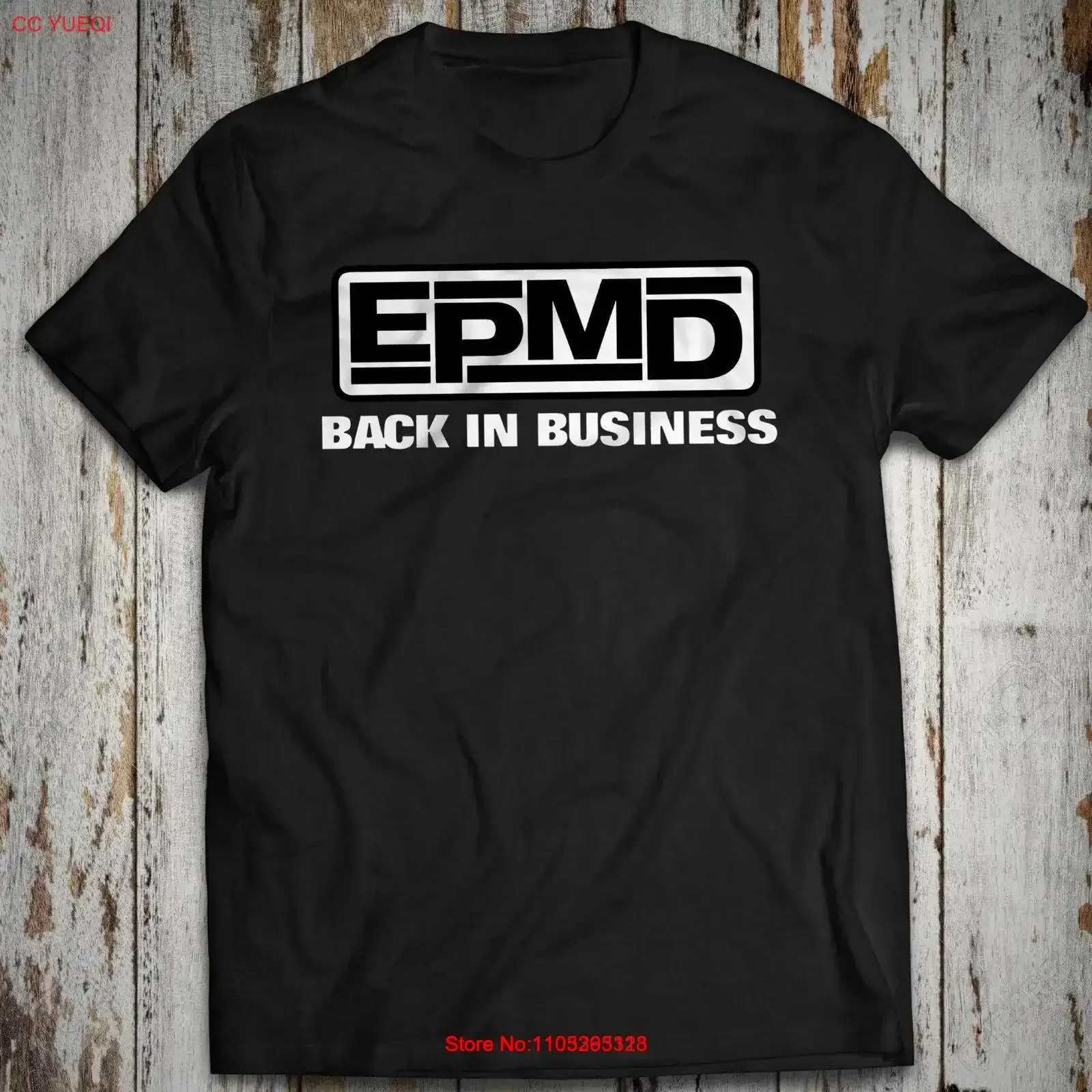 Men's Cotton T shirt EPMD Hiphop Back in Business Erick Sermon Live vintage Washed Stretched Casual streetwear Soft
